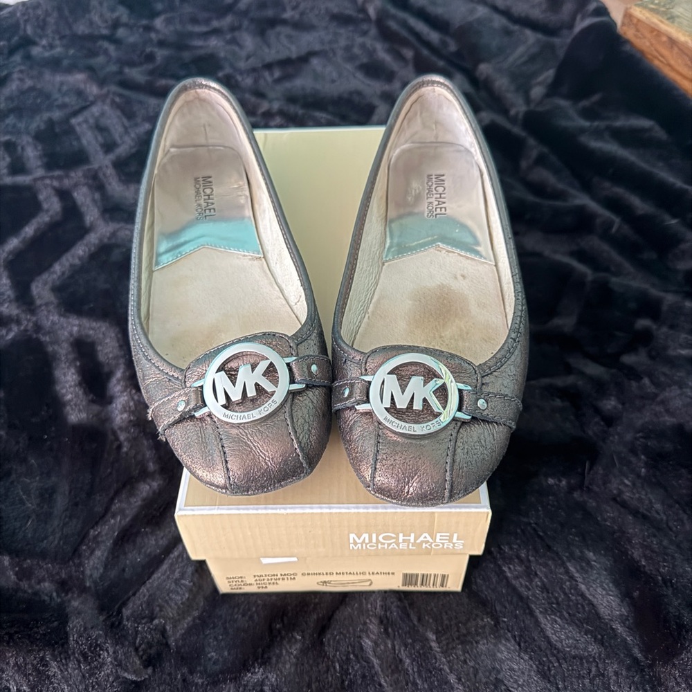 Michael Kors Women's Silver Loafers